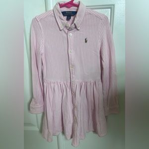 Polo long sleeve girls dress